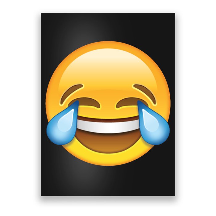Laughing out Loud Emoticon Emoji Smiley Crying Poster
