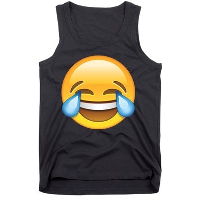 Laughing out Loud Emoticon Emoji Smiley Crying Tank Top