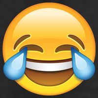 Laughing out Loud Emoticon Emoji Smiley Crying Golf Towel