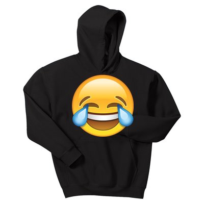 Laughing out Loud Emoticon Emoji Smiley Crying Kids Hoodie