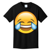 Laughing out Loud Emoticon Emoji Smiley Crying Kids T-Shirt