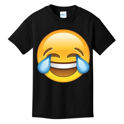 Laughing out Loud Emoticon Emoji Smiley Crying Kids T-Shirt