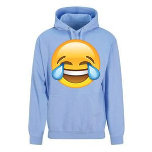 Laughing out Loud Emoticon Emoji Smiley Crying Unisex Surf Hoodie