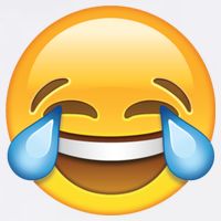 Laughing out Loud Emoticon Emoji Smiley Crying Garment-Dyed Sweatshirt