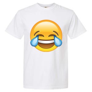 Laughing out Loud Emoticon Emoji Smiley Crying Garment-Dyed Heavyweight T-Shirt