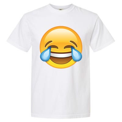 Laughing out Loud Emoticon Emoji Smiley Crying Garment-Dyed Heavyweight T-Shirt