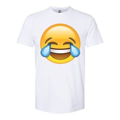 Laughing out Loud Emoticon Emoji Smiley Crying Softstyle CVC T-Shirt