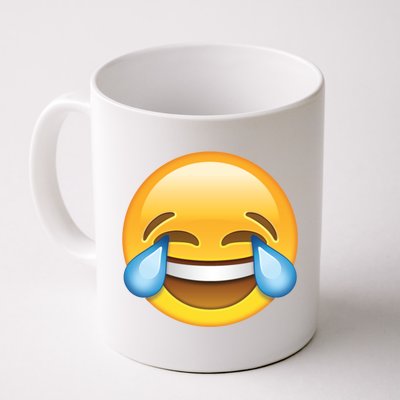 Laughing out Loud Emoticon Emoji Smiley Crying Coffee Mug