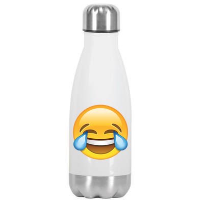 Laughing out Loud Emoticon Emoji Smiley Crying Stainless Steel Insulated Water Bottle