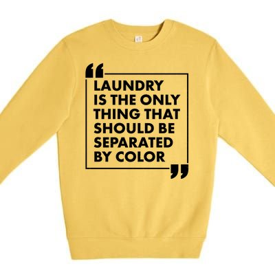 Laundry Is The Only Thing That Should Be Separated By Color Premium Crewneck Sweatshirt