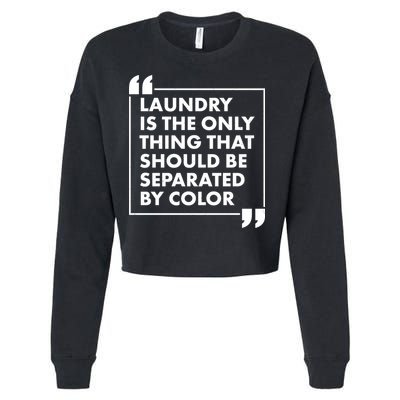 Laundry Is The Only Thing That Should Be Separated By Color Cropped Pullover Crew