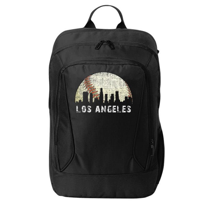 Los Angeles Vintage Baseball Distressed Gameday Retro City Backpack