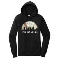 Los Angeles Vintage Baseball Distressed Gameday Retro Women's Pullover Hoodie