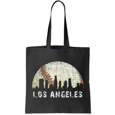 Los Angeles Vintage Baseball Distressed Gameday Retro Tote Bag