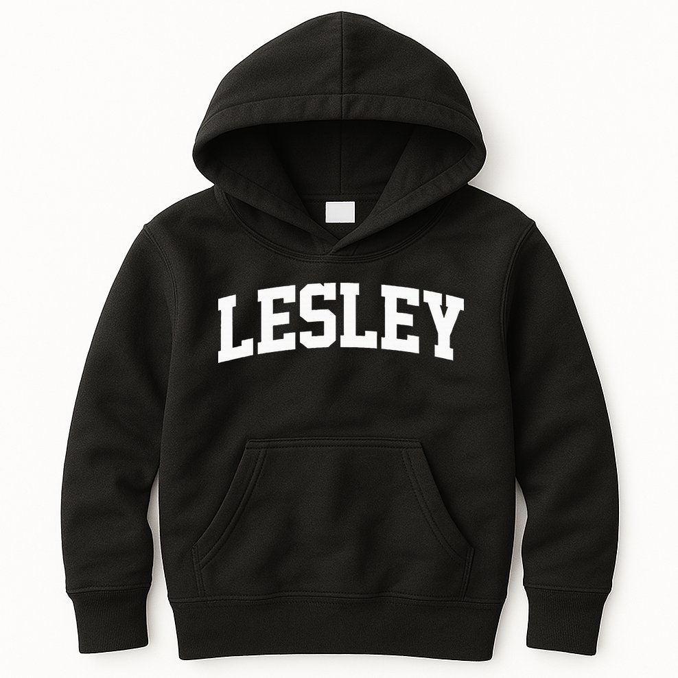 Lesley Arch Vintage College Athletic Sport Kids Hoodie