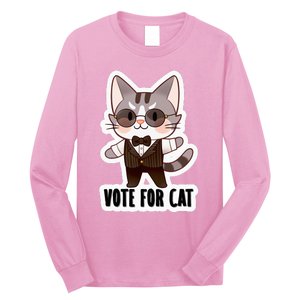 Leo Ambrose Vote For Cat Long Sleeve Shirt