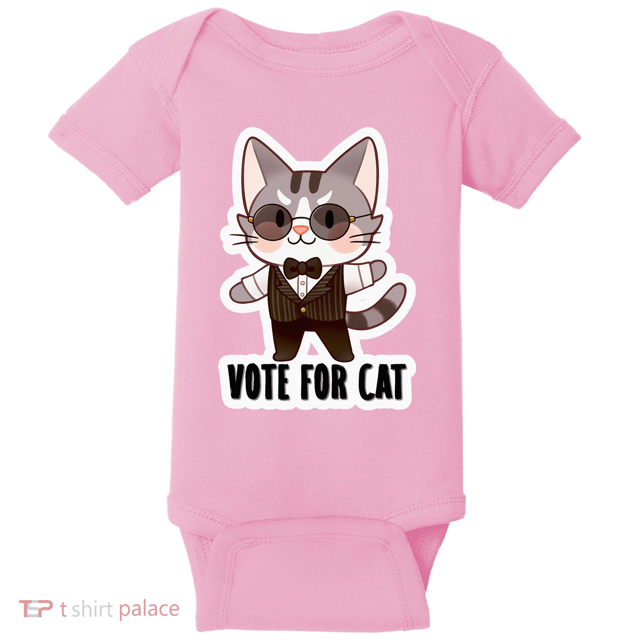 Leo Ambrose Vote For Cat Baby Bodysuit