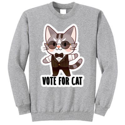 Leo Ambrose Vote For Cat Tall Sweatshirt