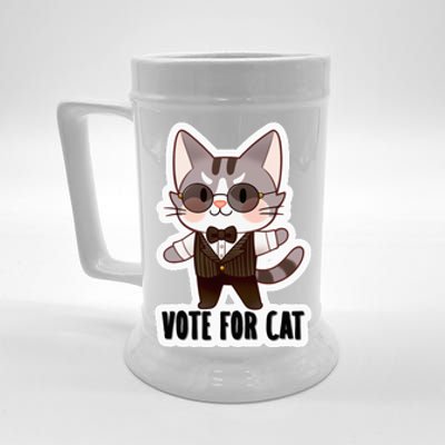 Leo Ambrose Vote For Cat Beer Stein