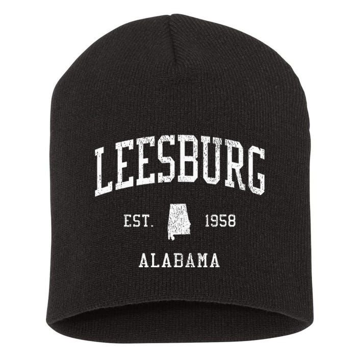 Leesburg AL Vintage Athletic Sports JS01 Short Acrylic Beanie