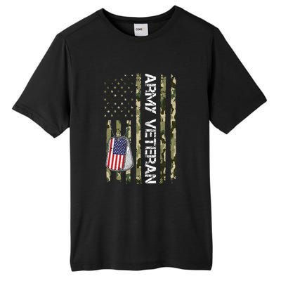 Love ARMY Veteran American Flag TShirt Tall Fusion ChromaSoft Performance T-Shirt