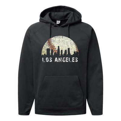 Los Angeles Vintage Baseball Game Day Performance Fleece Hoodie