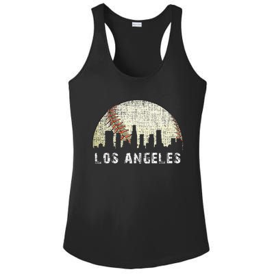 Los Angeles Vintage Baseball Game Day Ladies PosiCharge Competitor Racerback Tank