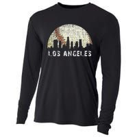 Los Angeles Vintage Baseball Game Day Cooling Performance Long Sleeve Crew