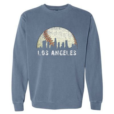 Los Angeles Vintage Baseball Game Day Garment-Dyed Sweatshirt