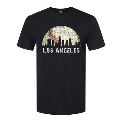 Los Angeles Vintage Baseball Game Day Softstyle CVC T-Shirt