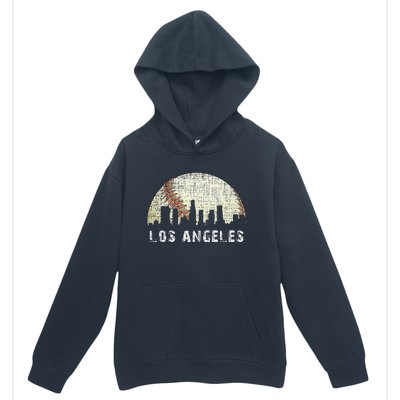 Los Angeles Vintage Baseball Distressed Gameday Retro Urban Pullover Hoodie