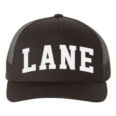 Lane Arch Vintage College Athletic Sport Yupoong Adult 5-Panel Trucker Hat