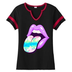 Lavender Lips Ladies Halftime Notch Neck Tee