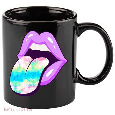 Lavender Lips 11oz C Handle Ceramic Mug