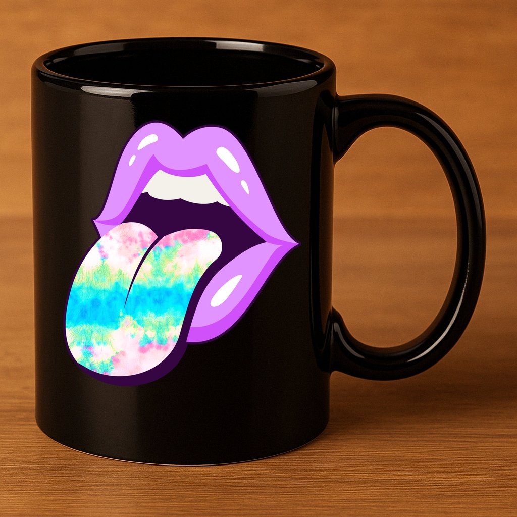 Lavender Lips 11oz C Handle Ceramic Mug