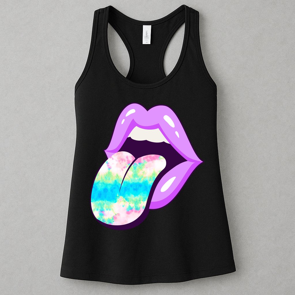 Lavender Lips Womens Tank Top
