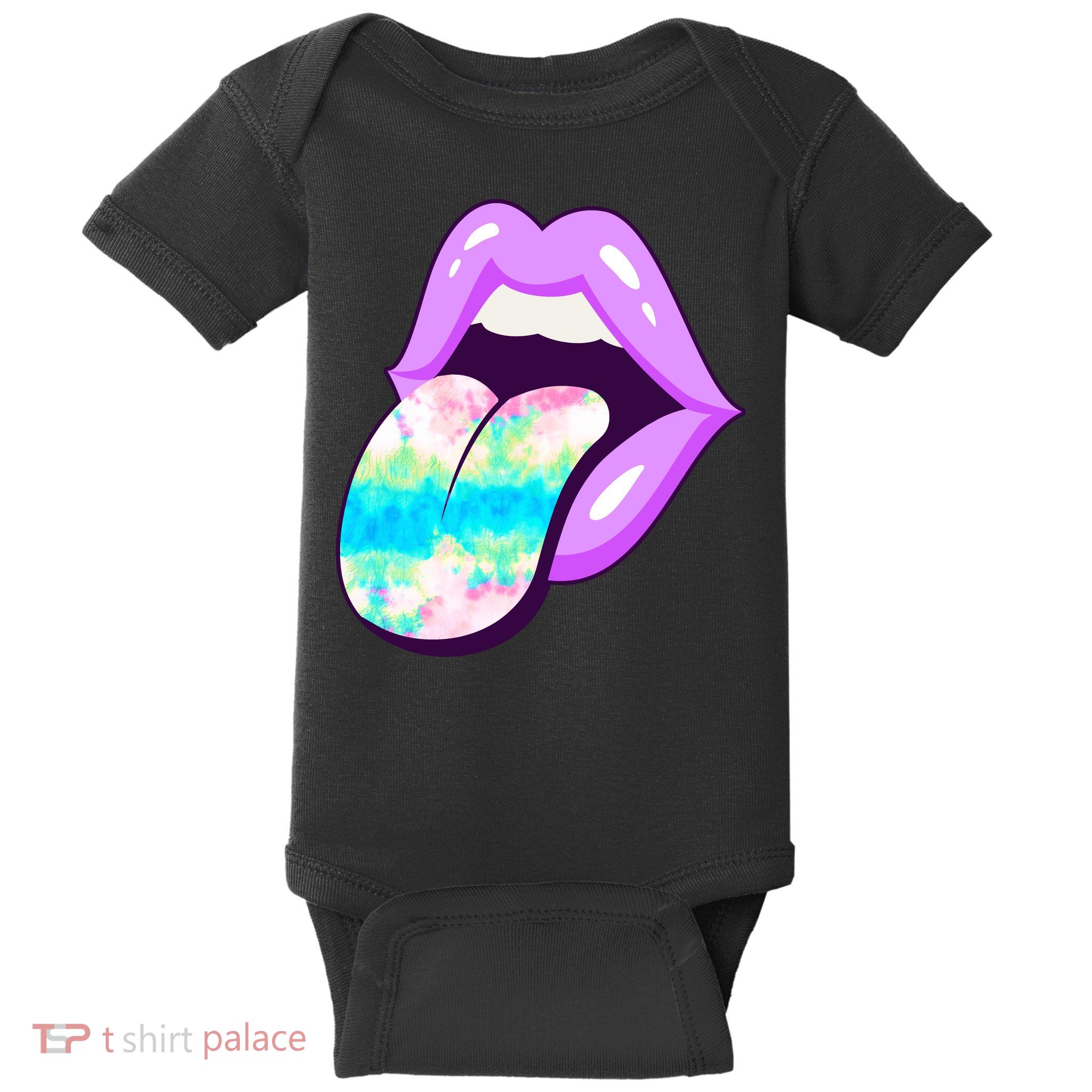 Lavender Lips Baby Bodysuit