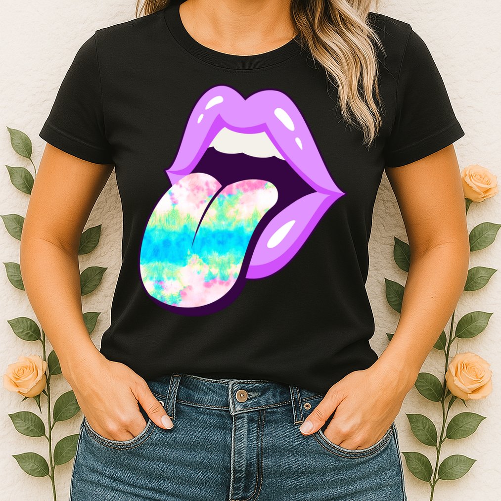 Lavender Lips Womens T-Shirt