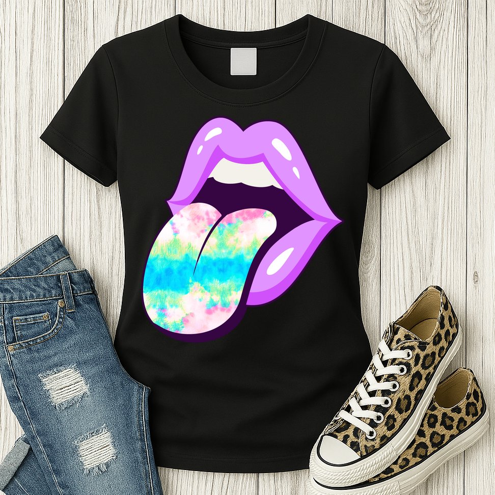 Lavender Lips Womens T-Shirt
