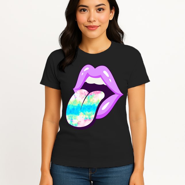 Lavender Lips Womens T-Shirt