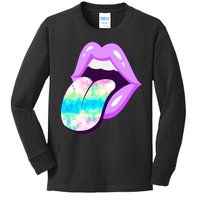 Lavender Lips Kids Long Sleeve Shirt