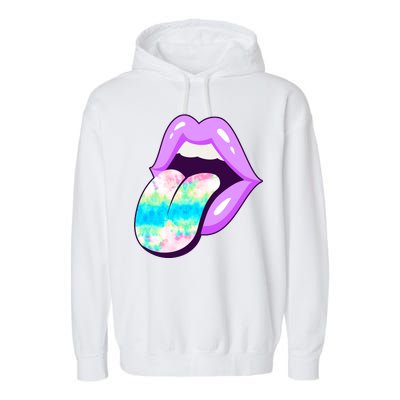 Lavender Lips Garment-Dyed Fleece Hoodie