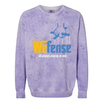 Los Angeles We Fense All Phrases Playing As One Colorblast Crewneck Sweatshirt