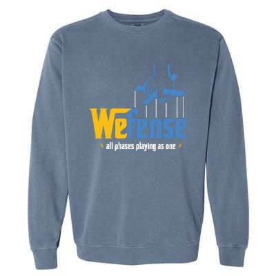 Los Angeles We Fense All Phrases Playing As One Garment-Dyed Sweatshirt