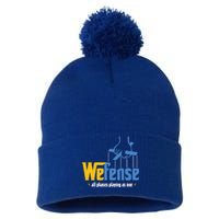 Los Angeles We Fense All Phrases Playing As One Pom Pom 12in Knit Beanie