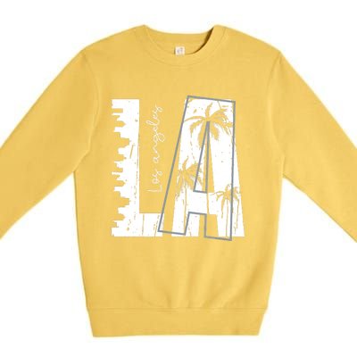 Los Angeles Women Graphic Tee California Print Premium Crewneck Sweatshirt