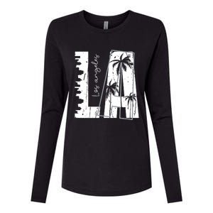 Los Angeles Women Graphic Tee California Print Womens Cotton Relaxed Long Sleeve T-Shirt