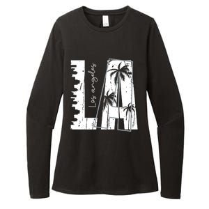 Los Angeles Women Graphic Tee California Print Womens CVC Long Sleeve Shirt