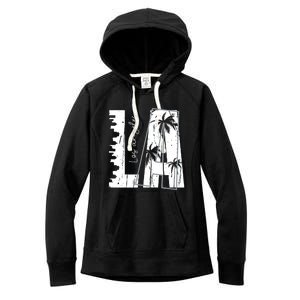 Los Angeles Women Graphic Tee California Print Women's Fleece Hoodie