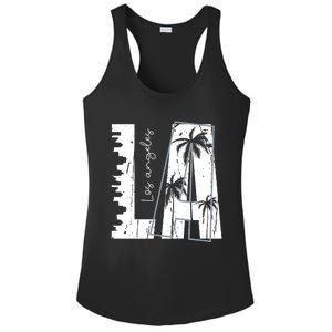 Los Angeles Women Graphic Tee California Print Ladies PosiCharge Competitor Racerback Tank